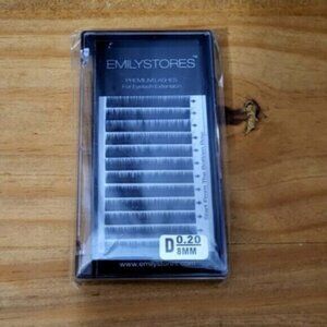 Emilystores Premium  Silk Eylash Extensions Black  NWT